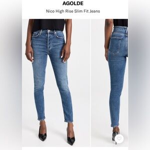 Agolde Nico High Rise Slim Fit Jeans